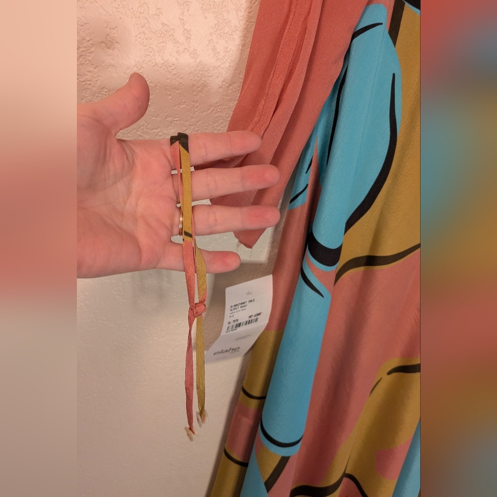 Nautanky Pink Abstract Print Tunic With Pants Set - Picture 16 of 16